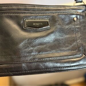 Rosetti Black Leather crossbody